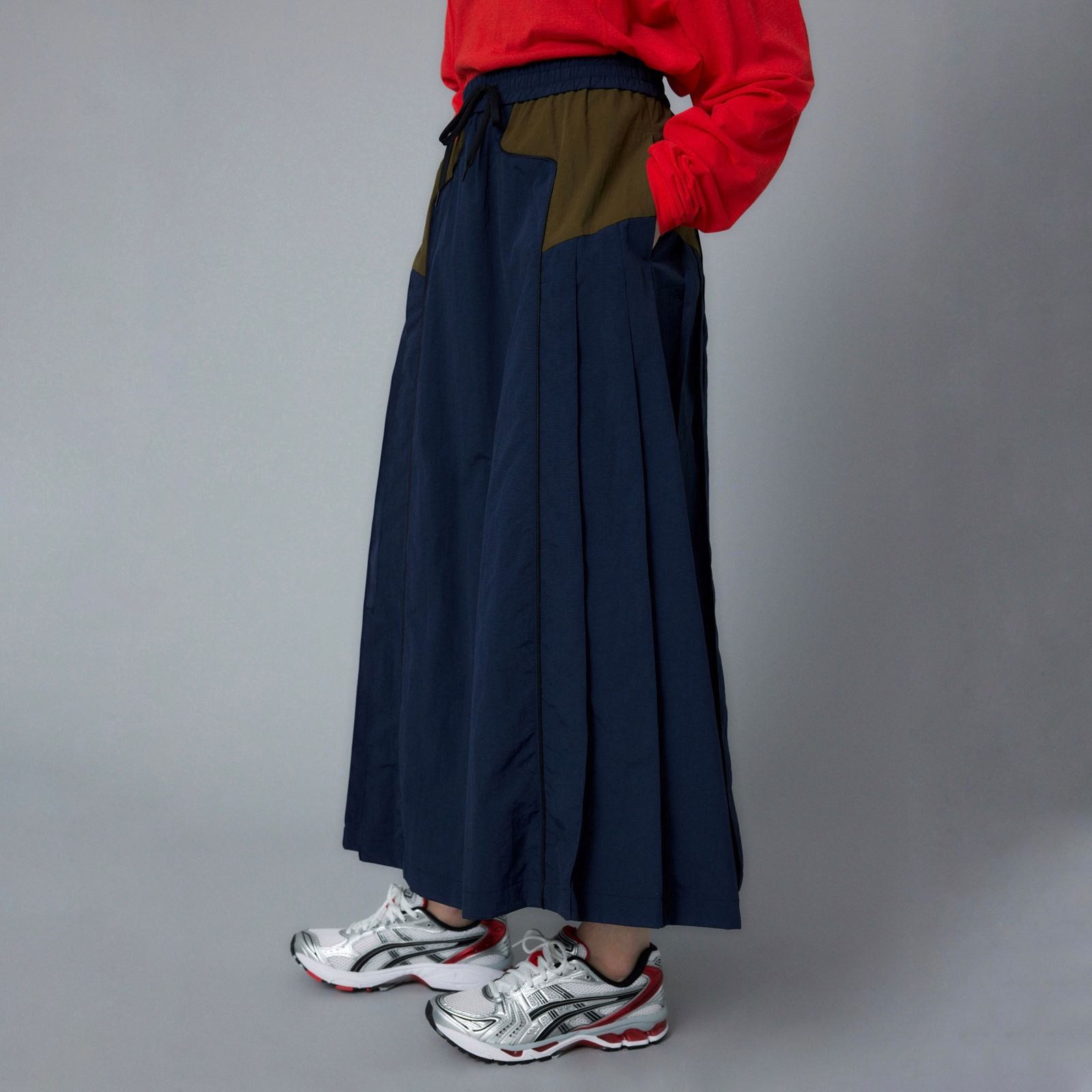 【残り一点】Side Pleats Flare Skirt