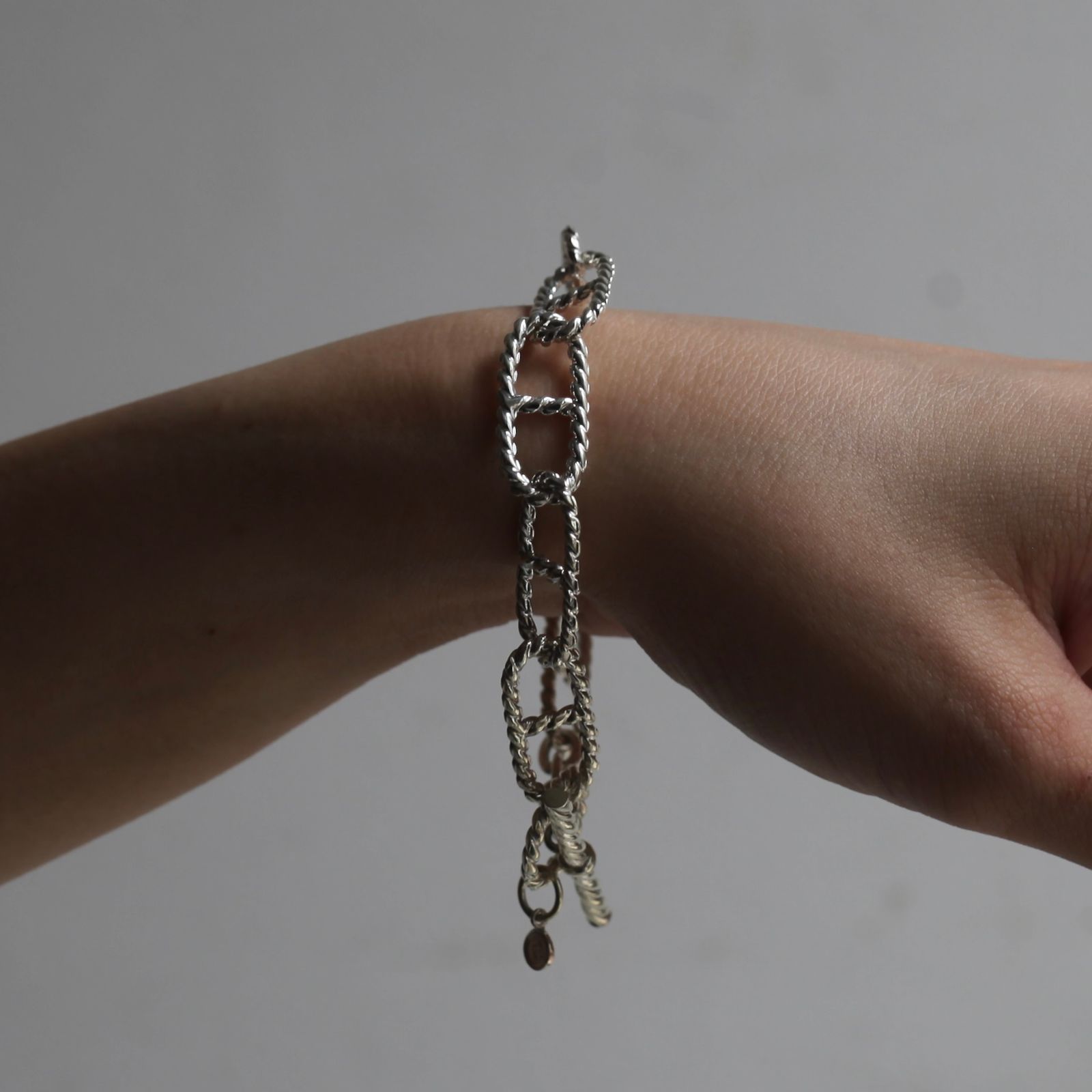 【残り一点】Twist Anchor Chain T-BAR Bracelet LARGE(11mm)
