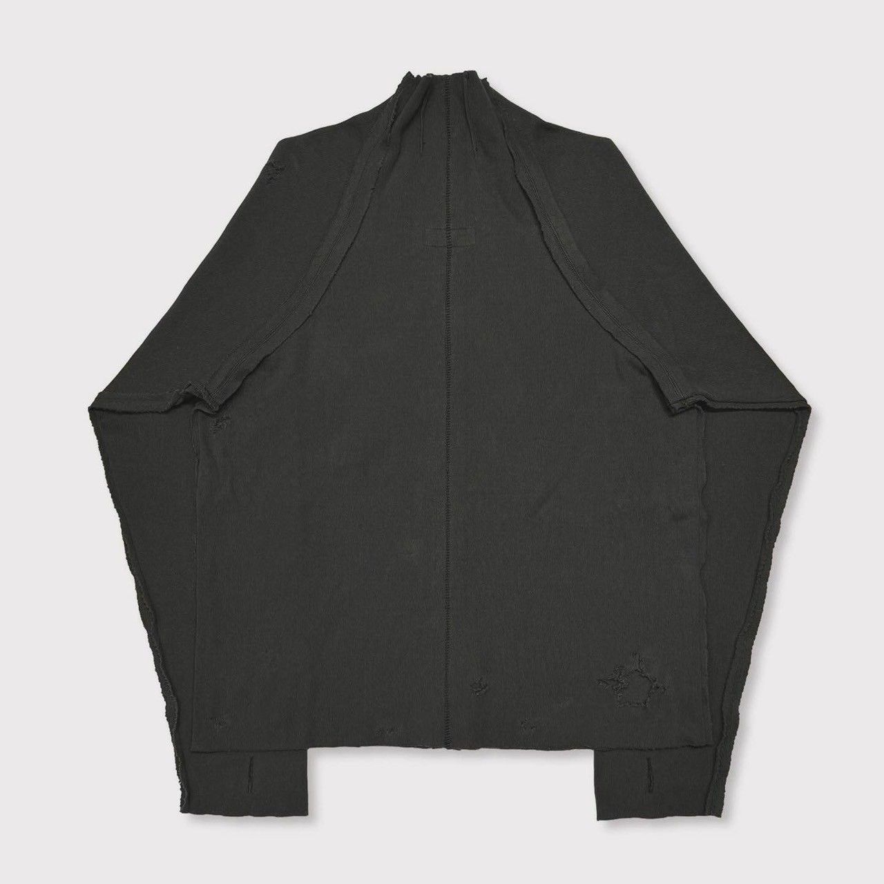 【残り一点】High Neck Cotton Logo Knit with Damaged(HIGH GAUGE RIB KNIT)