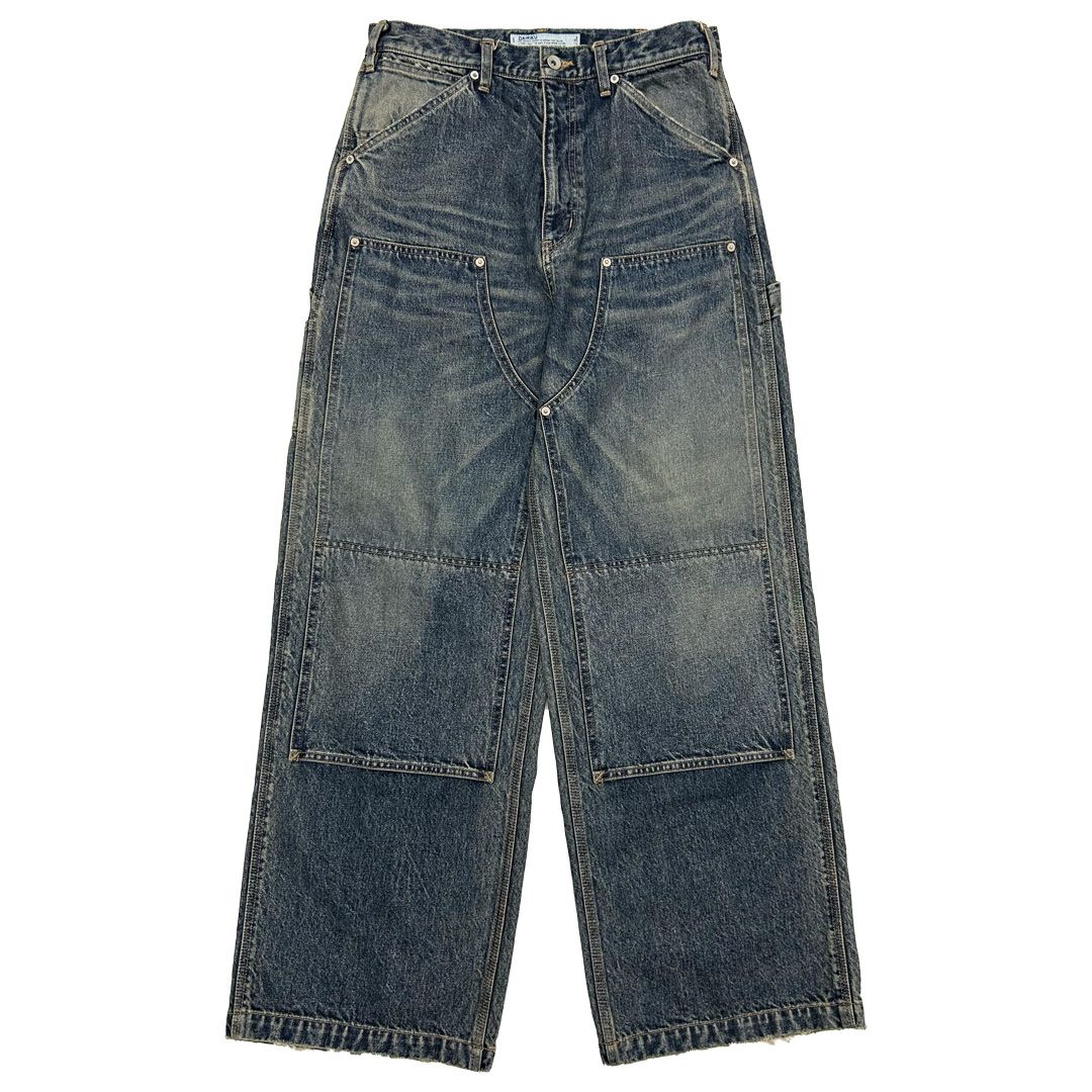【残りわずか】Vintage Washed Painter Denim Wide Pants