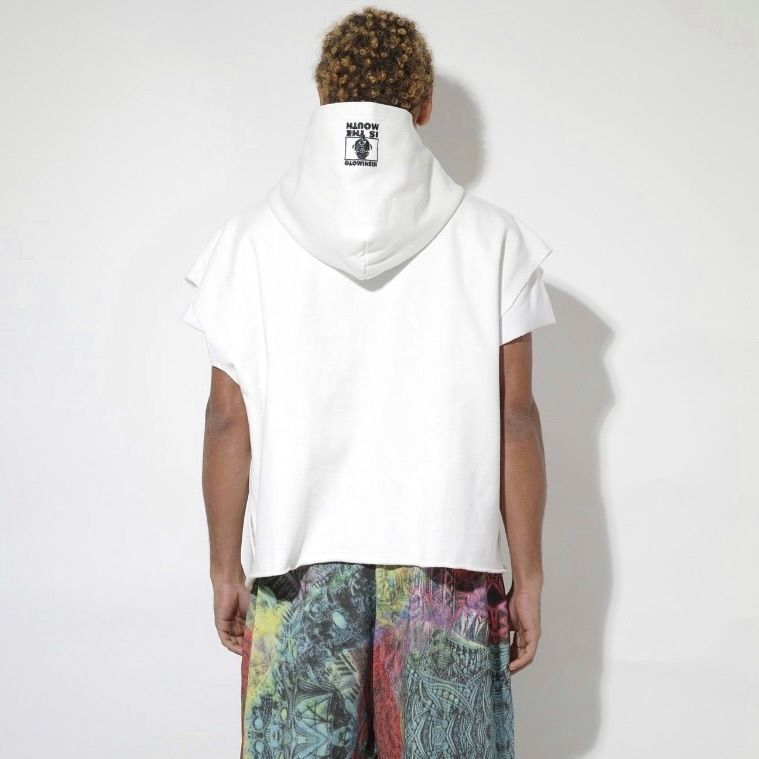 【残り一点】Cut Off Wide Zip N/S Sweat Hoodie