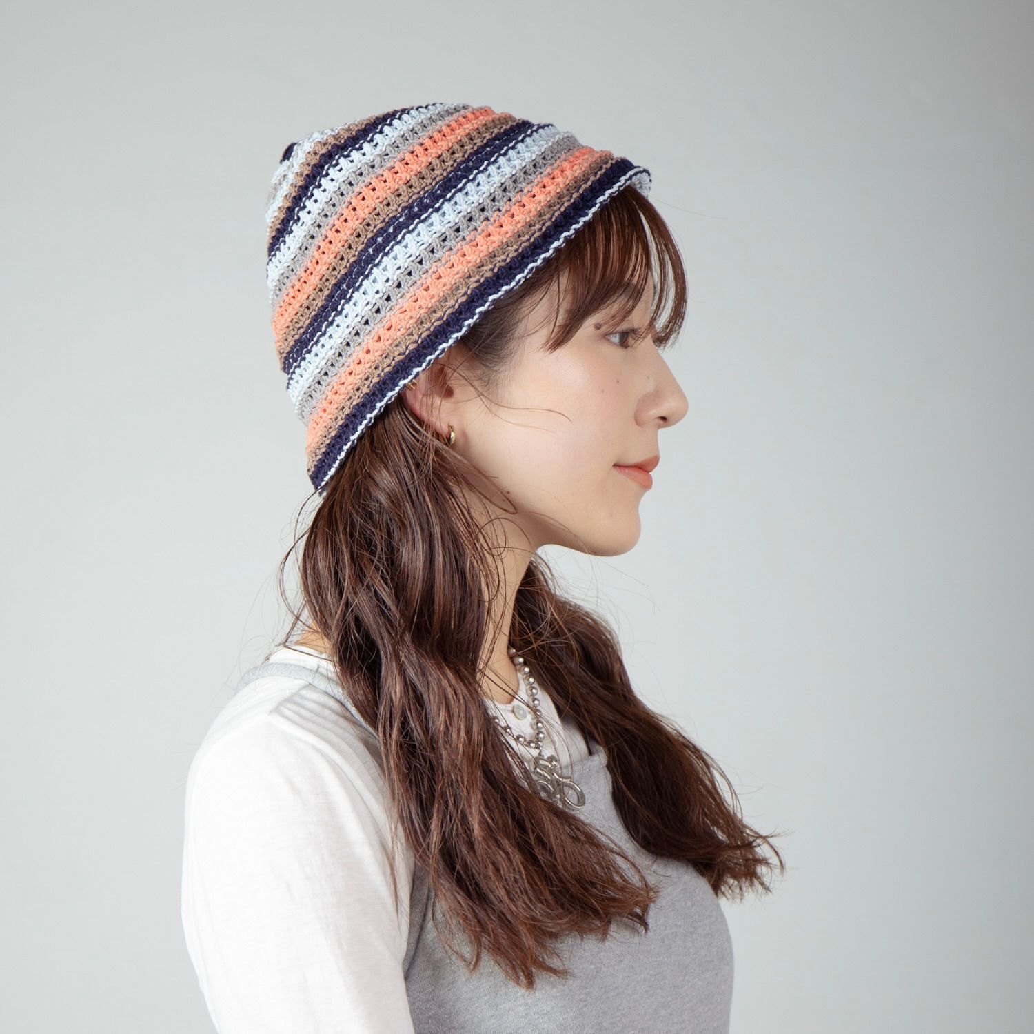 【残り一点】Multi Border Knit Hat