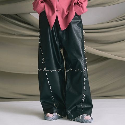 【残り一点】Artificial Leather Wide Leg Pants