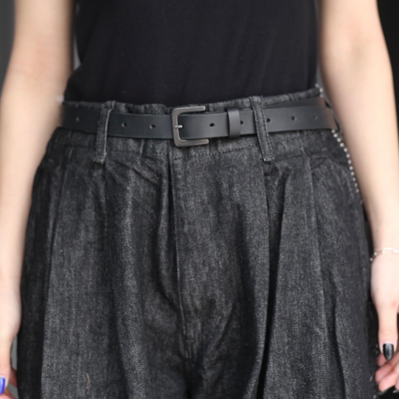 【残り一点】12.5OZワイドデニムパンツ(NO PRINT_ONE WASH)