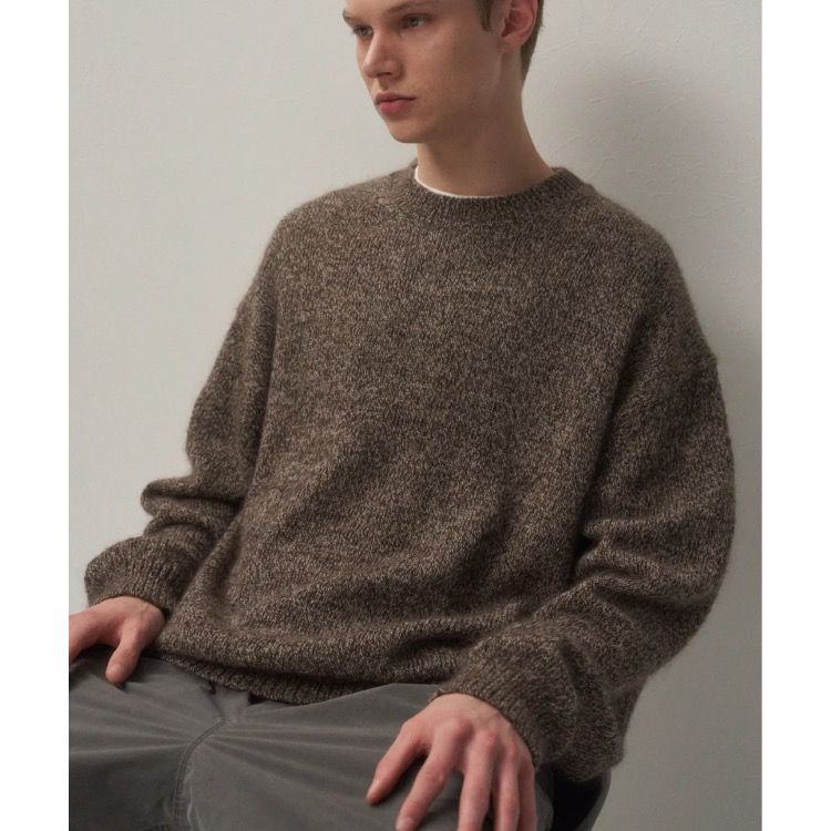 【残り一点】Wool Alpaca Mohair Crewneck Sweater