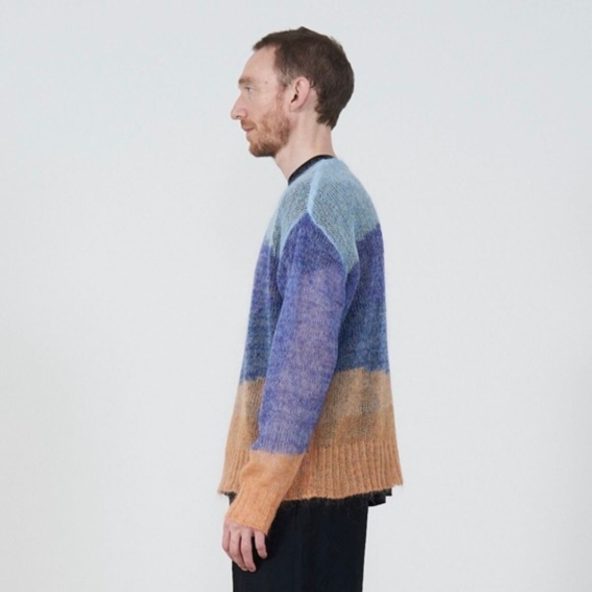 【残りわずか】Mohair Intarsia Sheer Sweater