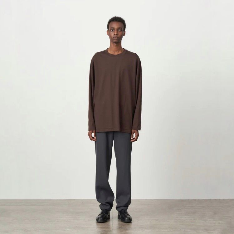 【残りわずか】Suvin60/2 Oversized Long-Sleeve T-shirt