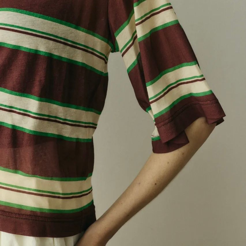 【残り一点】Border Half Tops