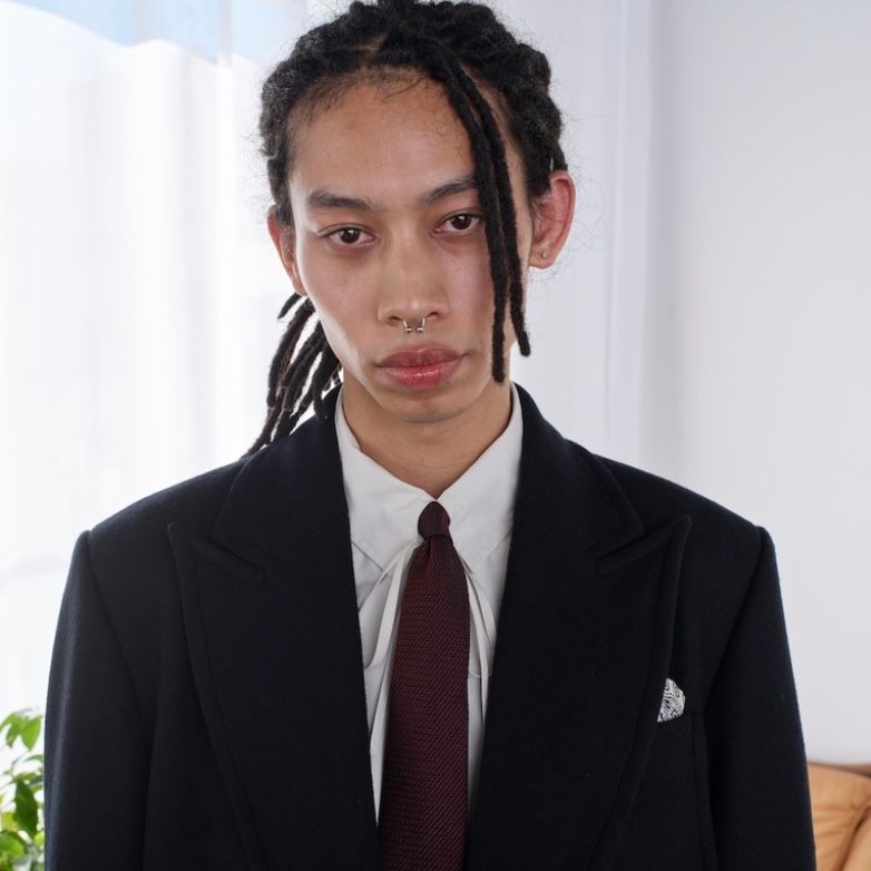 【残り一点】Ribbon Collar Shirts
