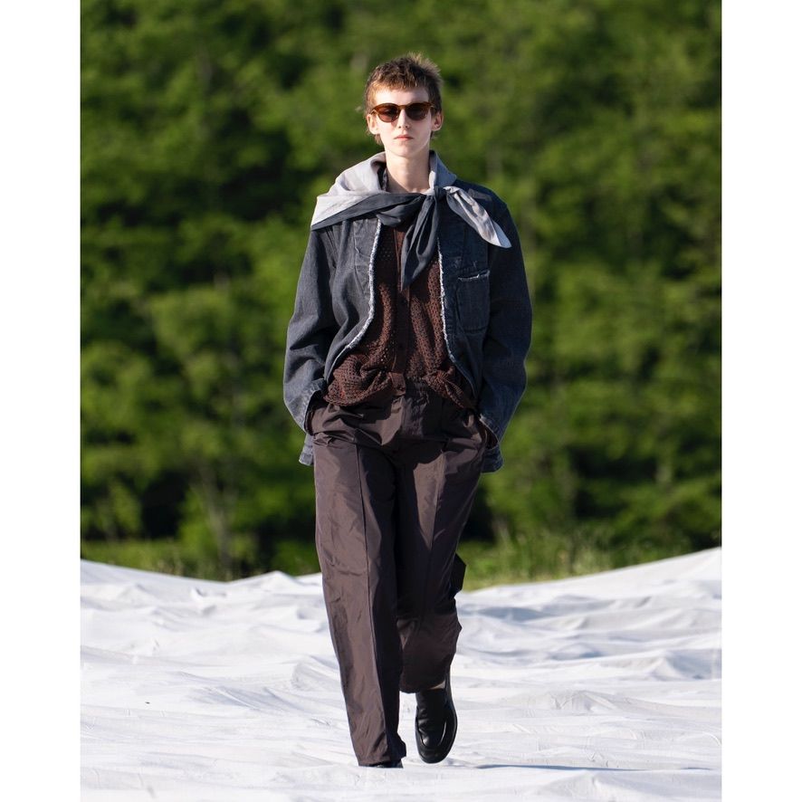 【残り一点】Mesh Knit Shirt Cardigan