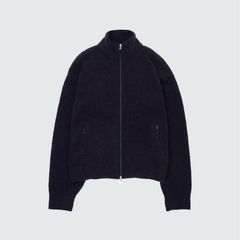 【残り一点】Boucle Knit Zip Jacket