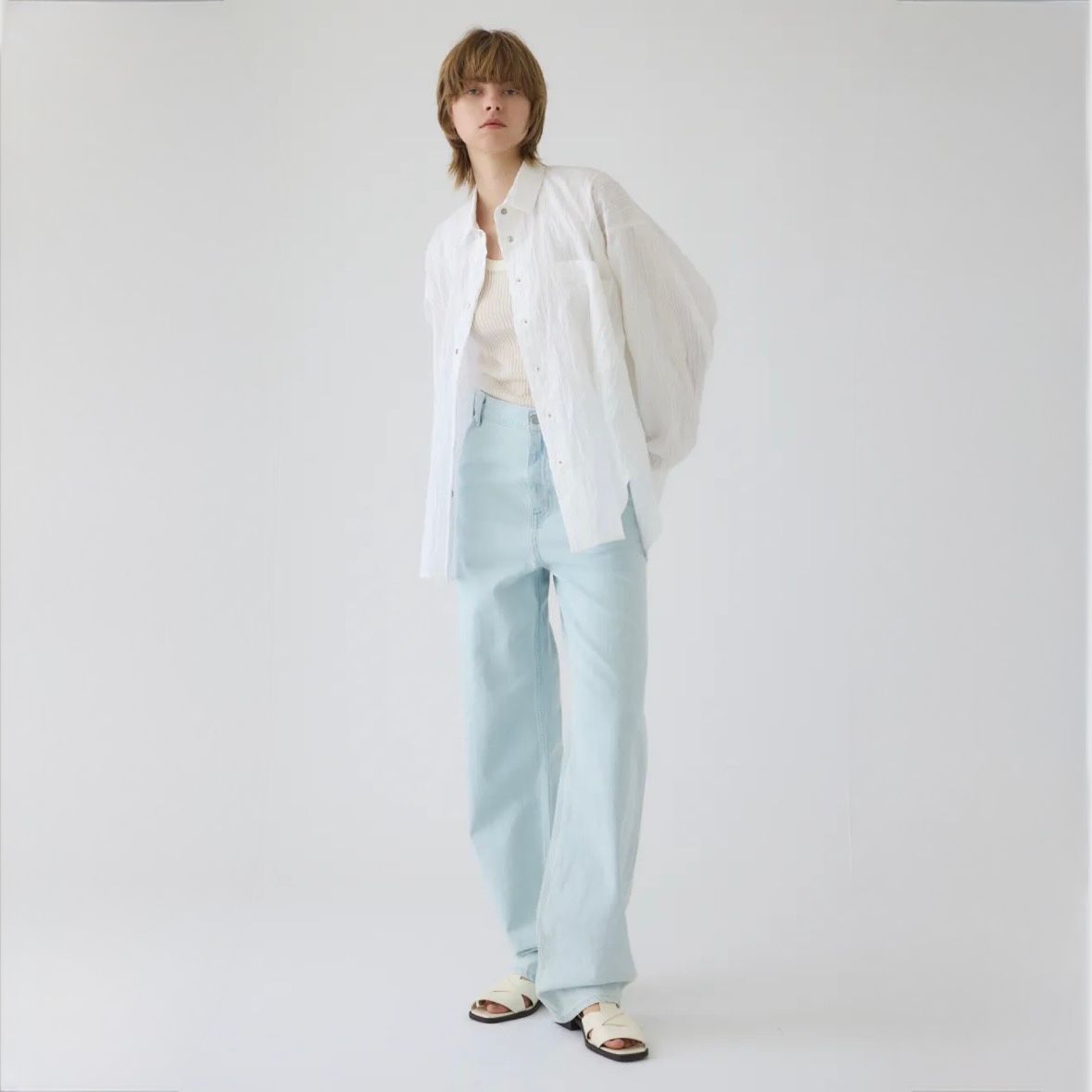 【残り一点】Tuck Pleats Back Volume SH