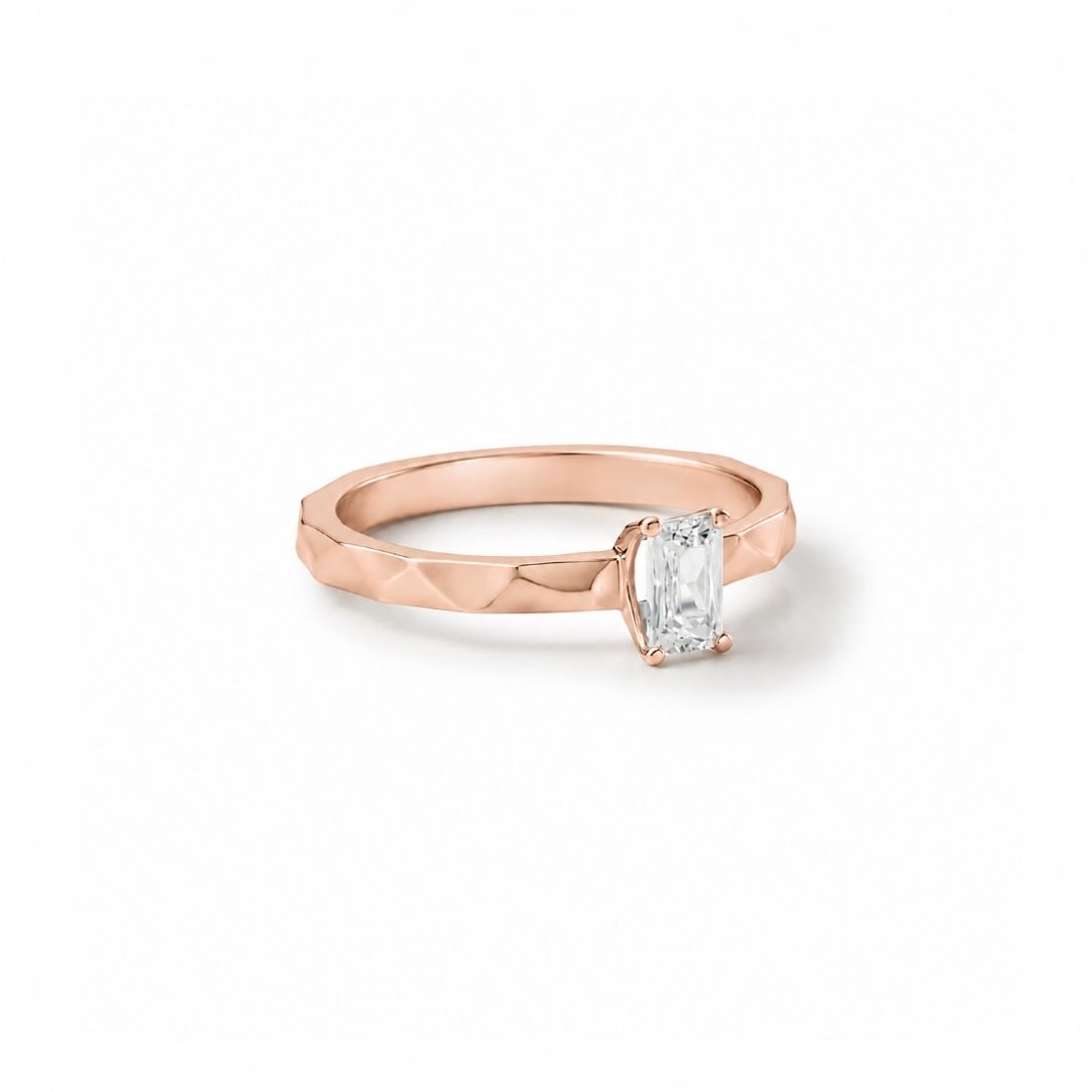 【お取り寄せ注文可能】Quon Square Ring(K18 PINK GOLD)