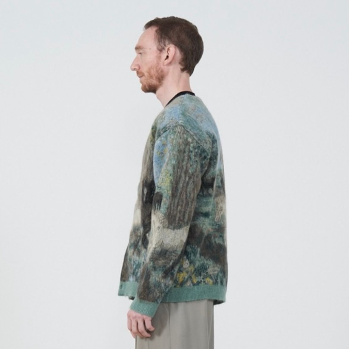 【残りわずか】Horse Jaqucard Mohair Cardigan