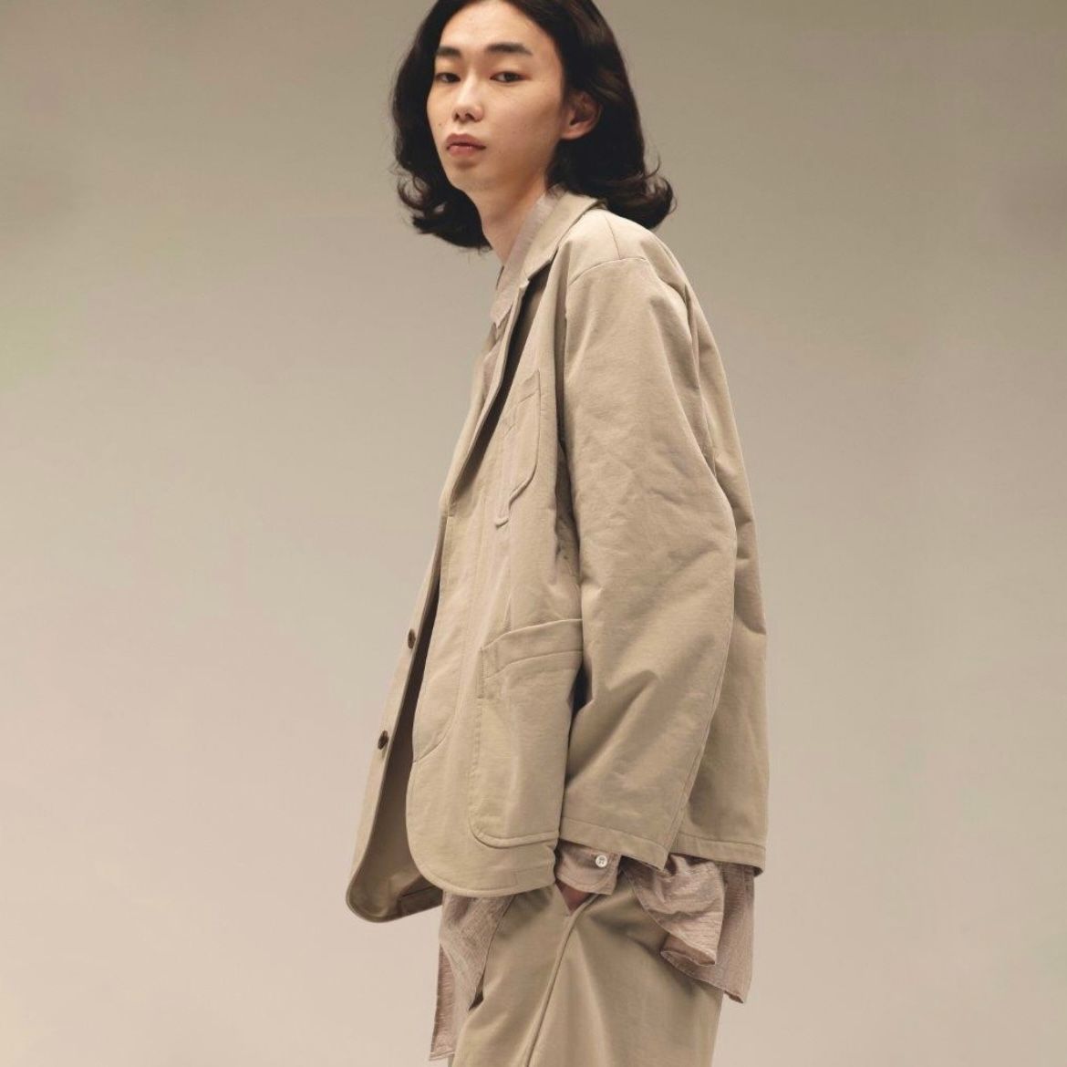 KANEMASA PHIL. - 【残り一点】36G Econyl Solid Single Jacket