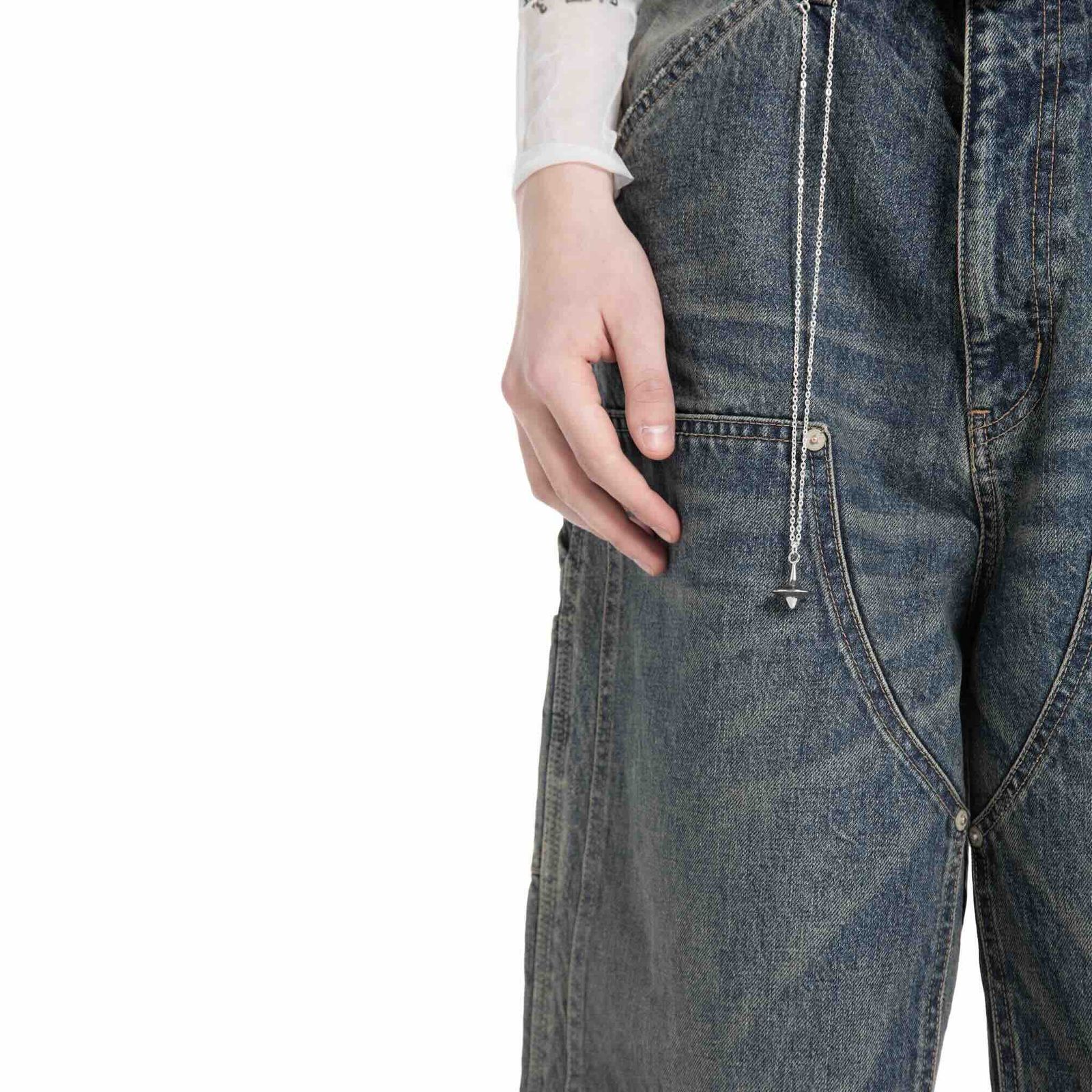 【残りわずか】Vintage Washed Painter Denim Wide Pants