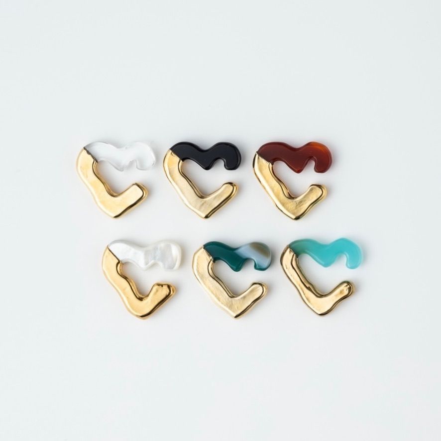 【お取り寄せ注文可能】Rough Heart Ear Cuff