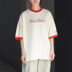 【残り一点】Distressed Trim T-shirt(ASIANBLOOD)