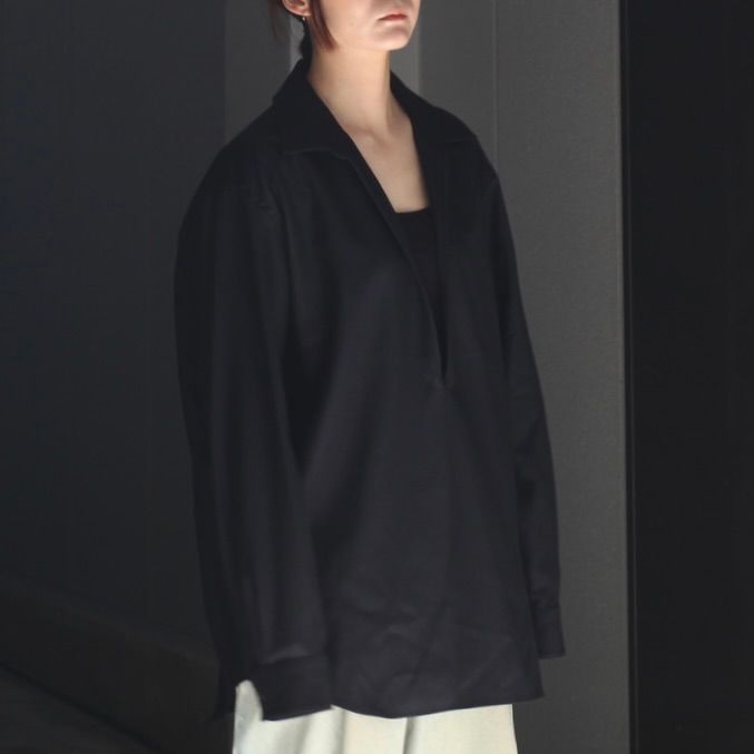 【残りわずか】Wool Flannel Oversized Skipper Shirt
