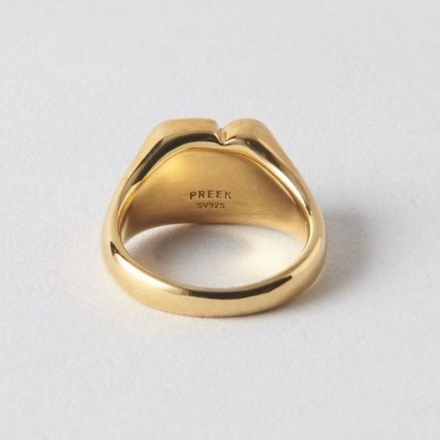 【お取り寄せ注文可能】Heart Stone Ring(TURQUOISE×GOLD)