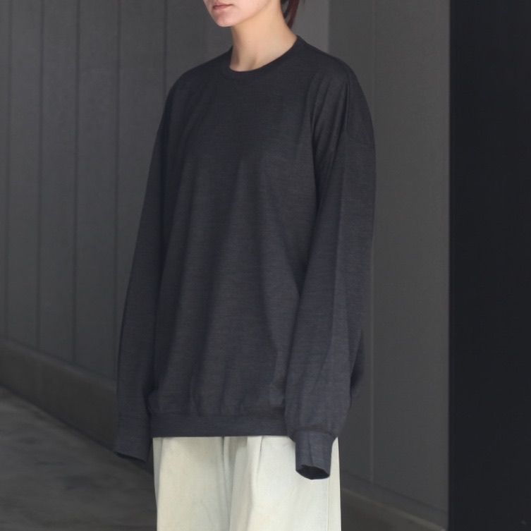 【残り一点】オーバーサイズリラックスウールL/S TEE