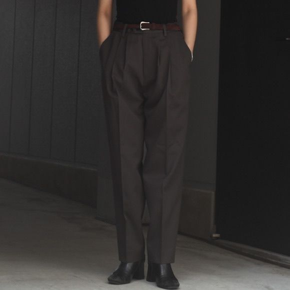 定価3.7万stein WIDE TAPERED TROUSERS Lスラックス-