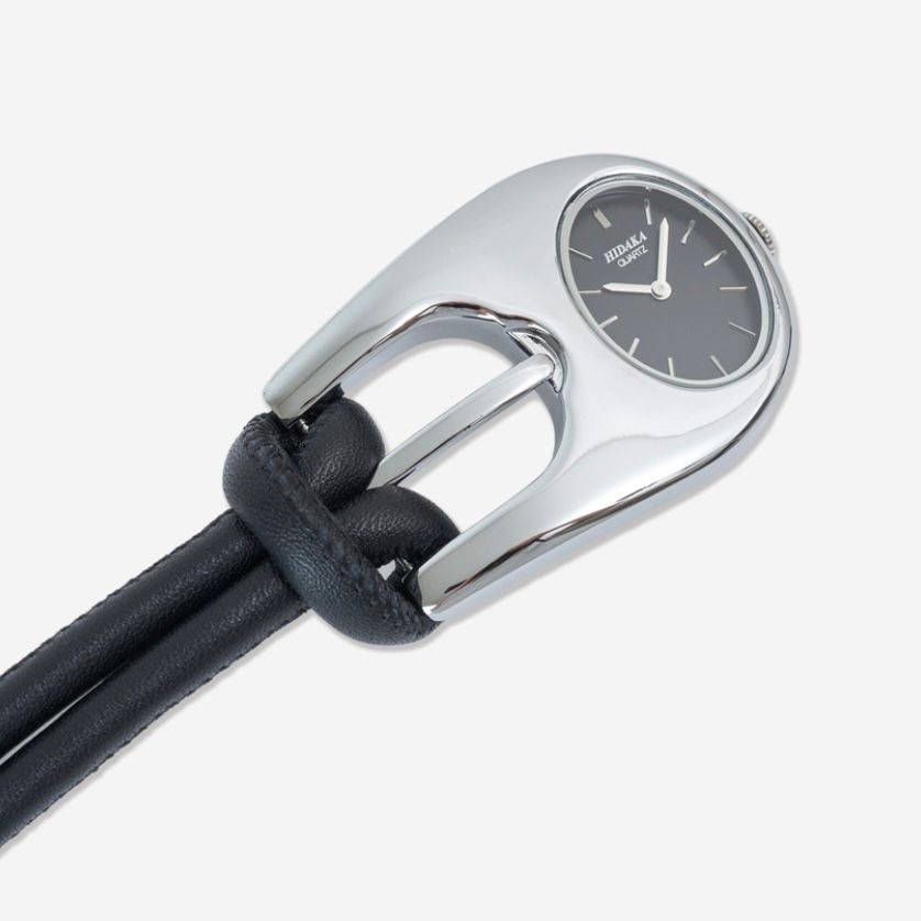 【残り一点】Buckle Watch Knot Cord(BLACK×SILVER)