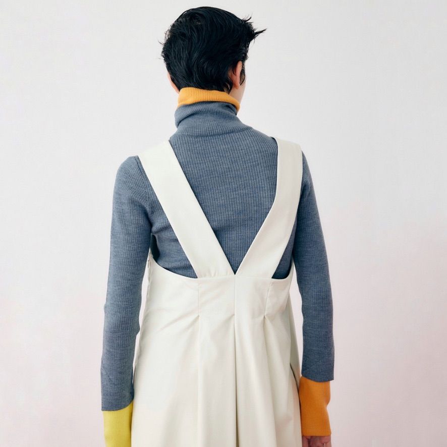 【残り一点】Leather Like Long Dress