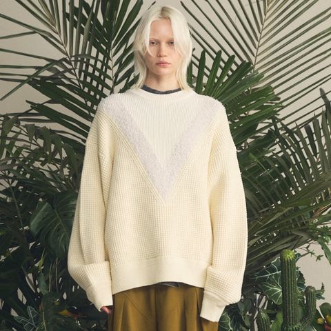 【残り一点】Prime Over V Switching Knit Pull Over