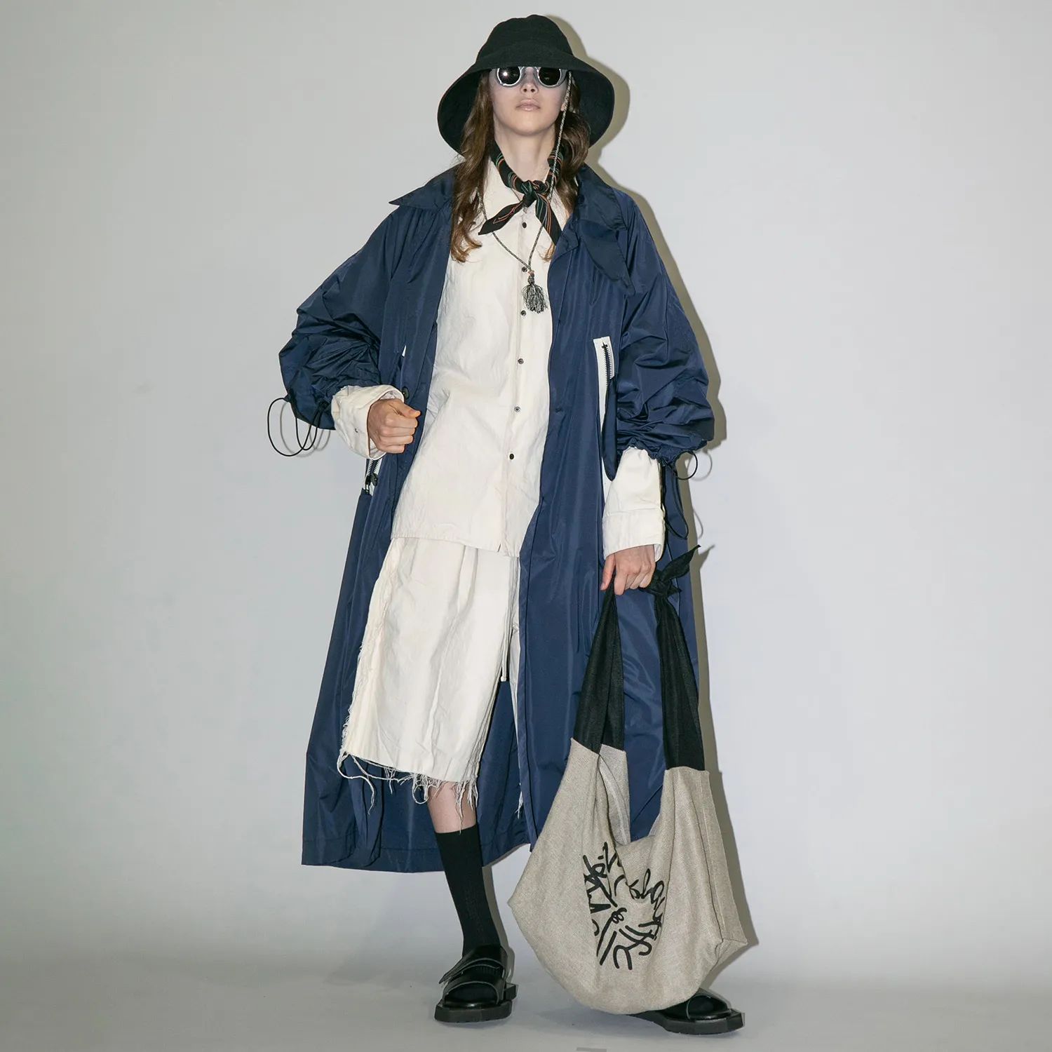 【残り一点】セミウェットリネンショルダーバッグ