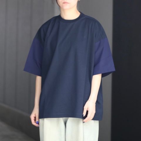 【残り一点】シャツ切替ワイドT