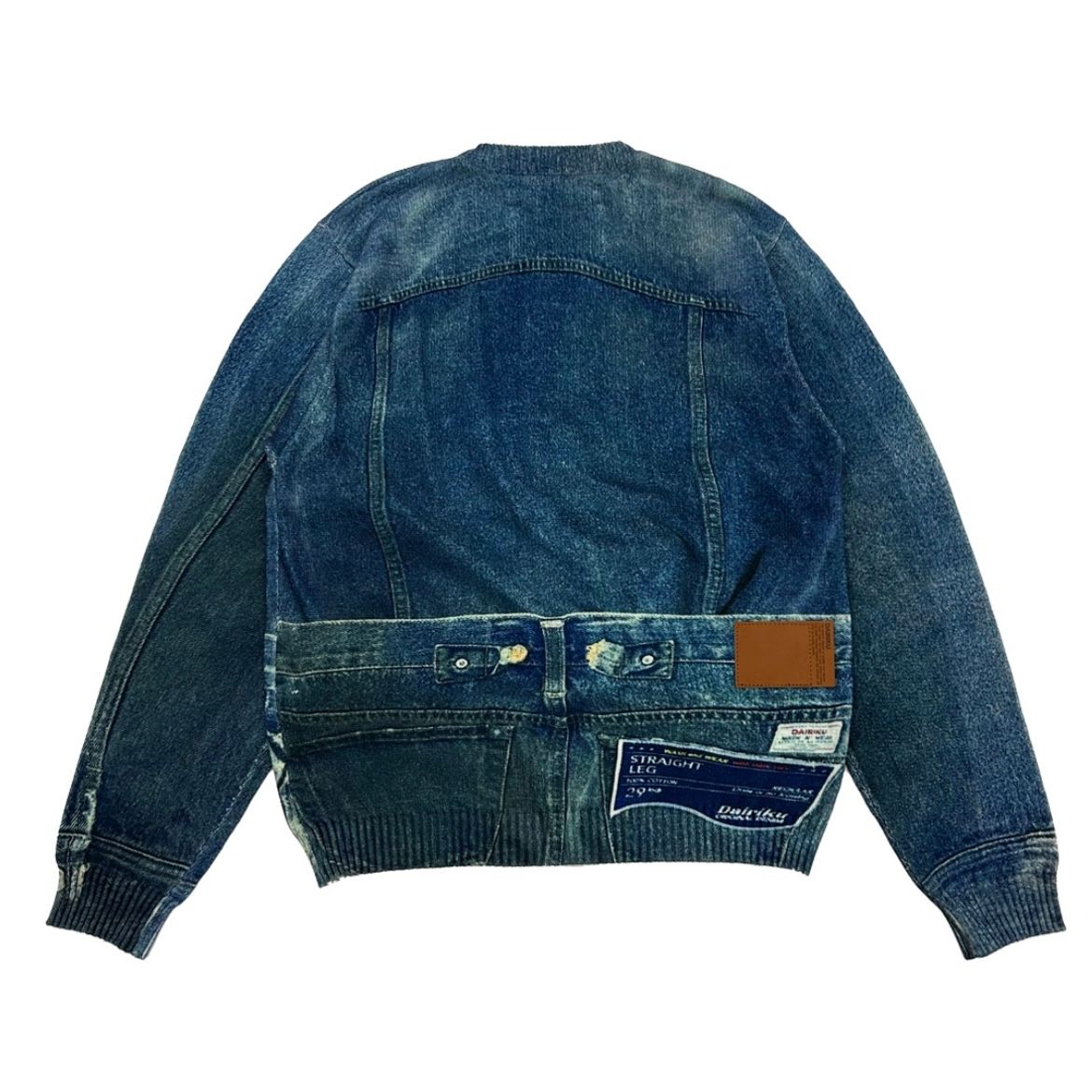 【残り一点】Tuck In Denim Transcription Knit