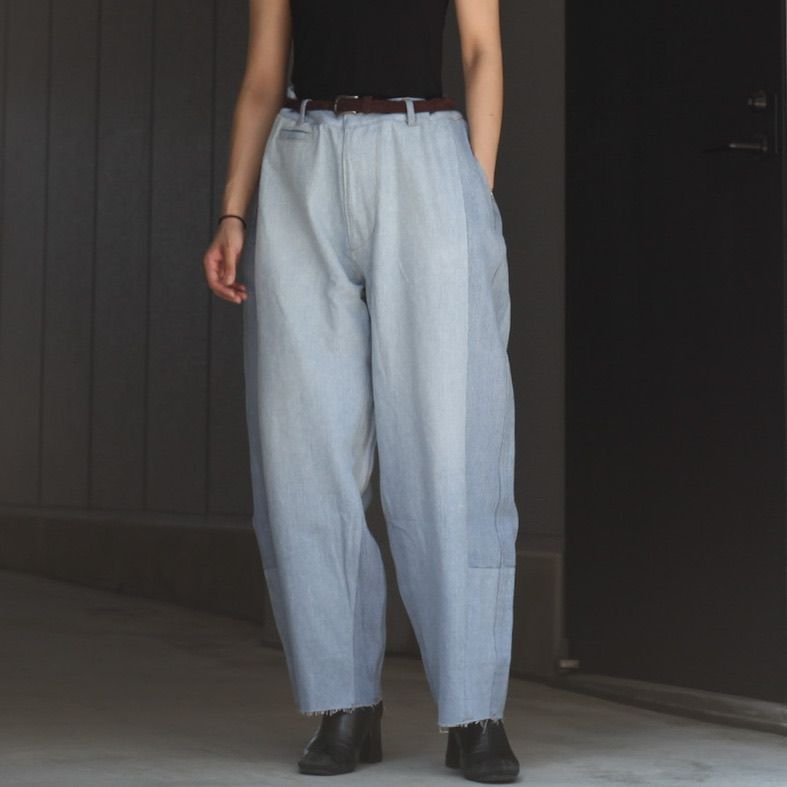 【残り一点】Reconstructed Super Baggy Slacks Denim_3(L)