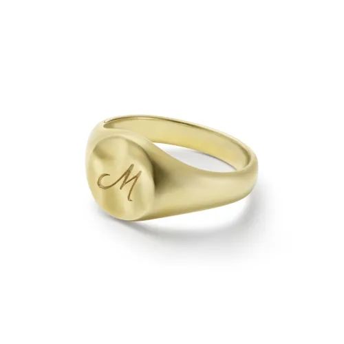 【お取り寄せ注文可能】Signet Ring No.1(K18 YELLOW GOLD)