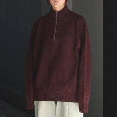 【残り一点】Wool Kanoko Half Zip P/O