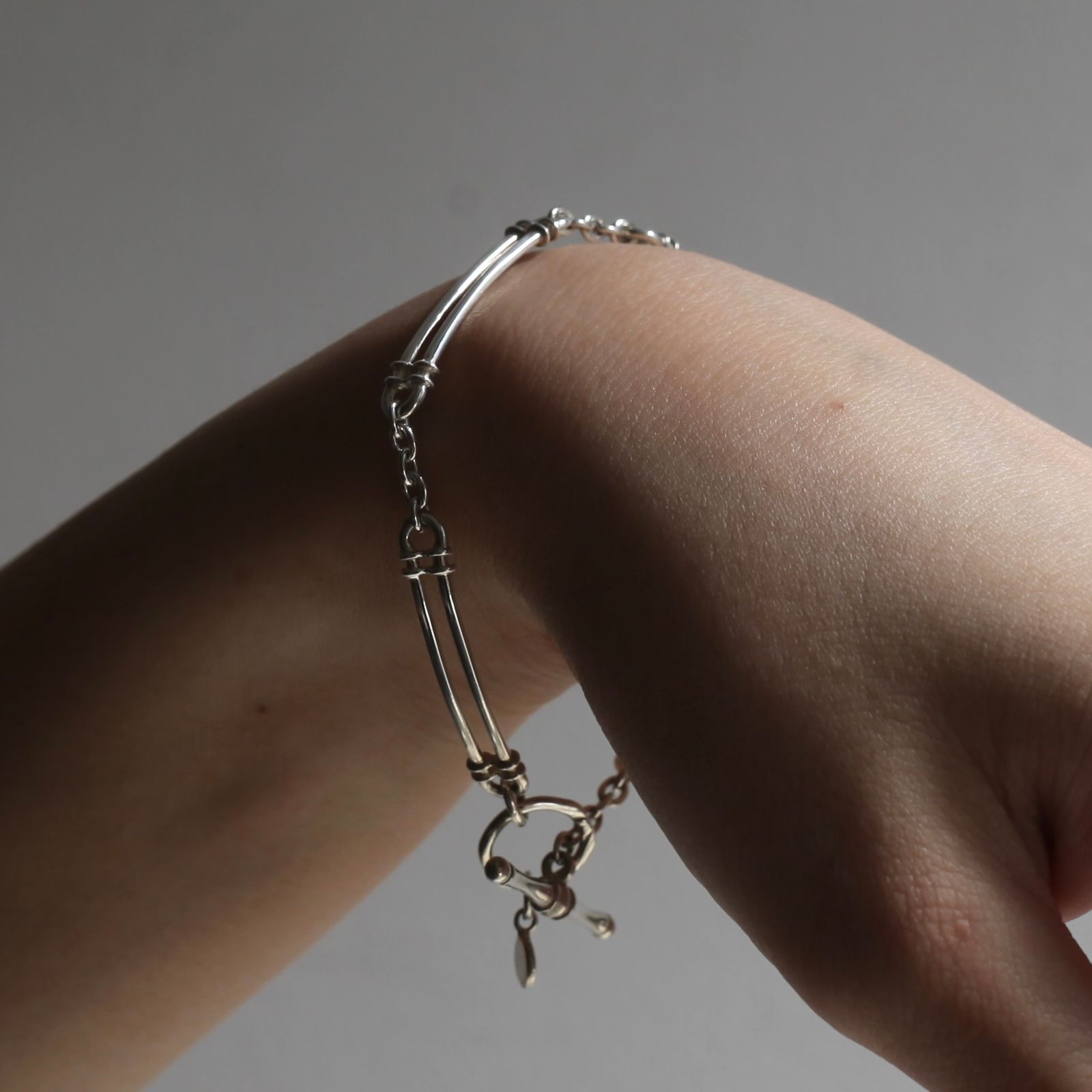 【残り一点】Parallel Bar Chain Bracelet/T-BAR