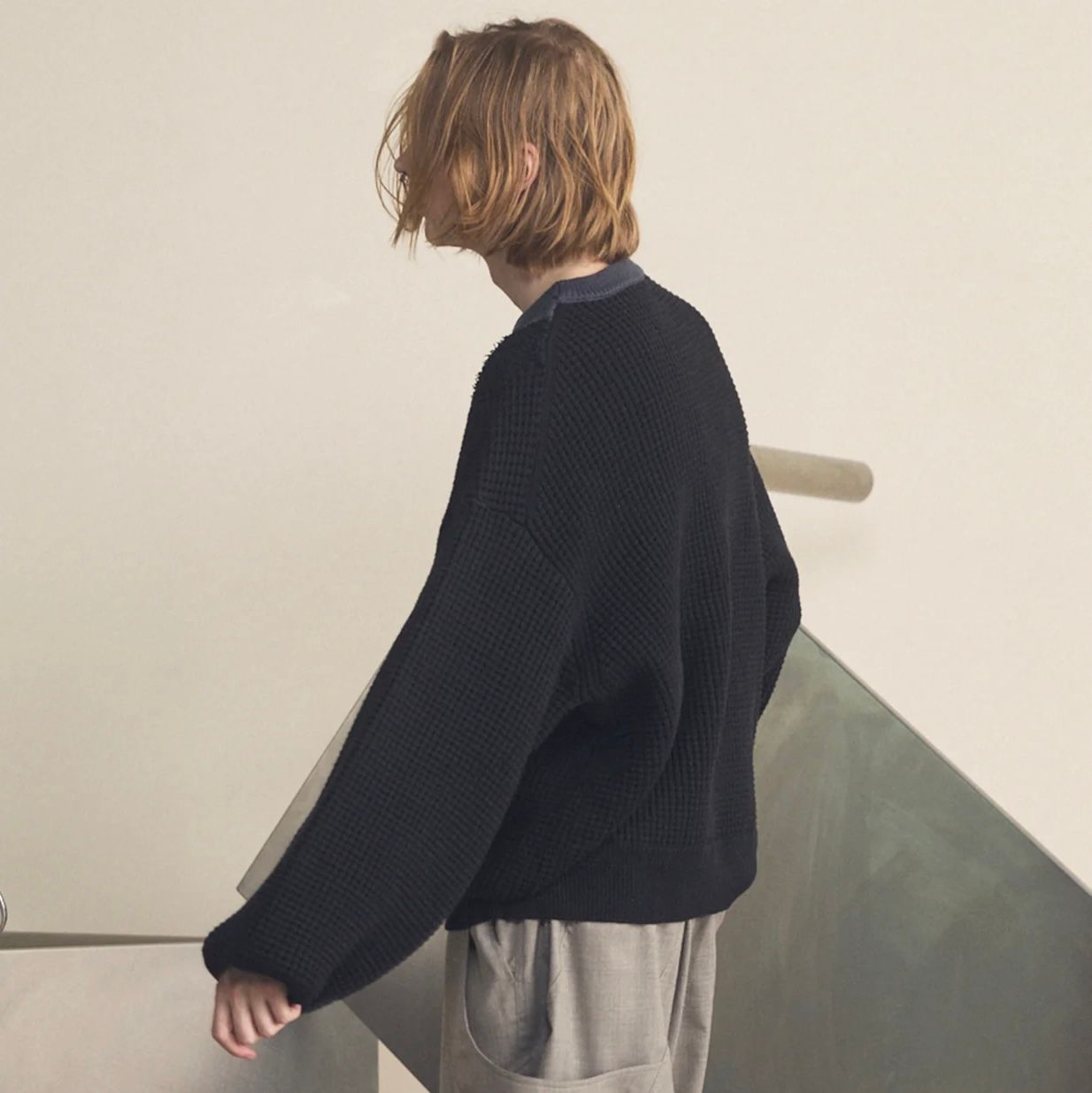 【残り一点】Prime Over V Switching Knit Pull Over