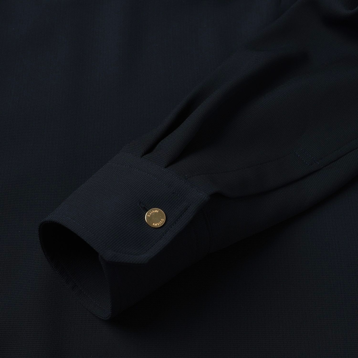 【残り一点】Dry Stretch Cloth Button-Tab Pocket Zip Up Shirt