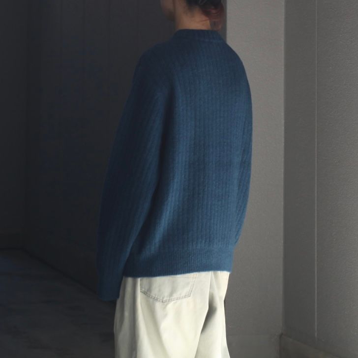 【残り一点】Wo/Ca Rib Moc Neck P/O