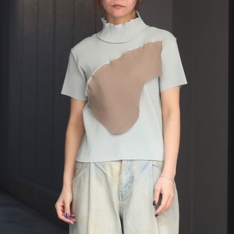 【残り一点】Todo Wave Top Short Sleeve Highneck