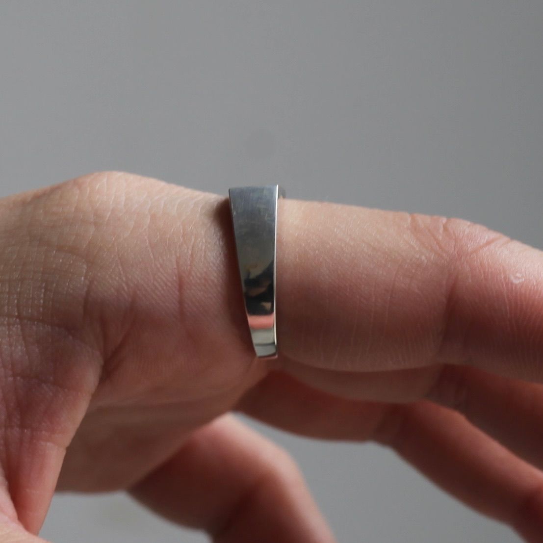 【残り一点】Square Ring_6.1mm(SILVER)