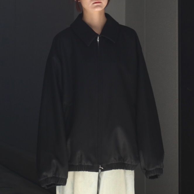 【残りわずか】Melton Oversized Zip Jacket