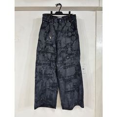【残り一点】Crack Paint Safety Pin Denim Pants