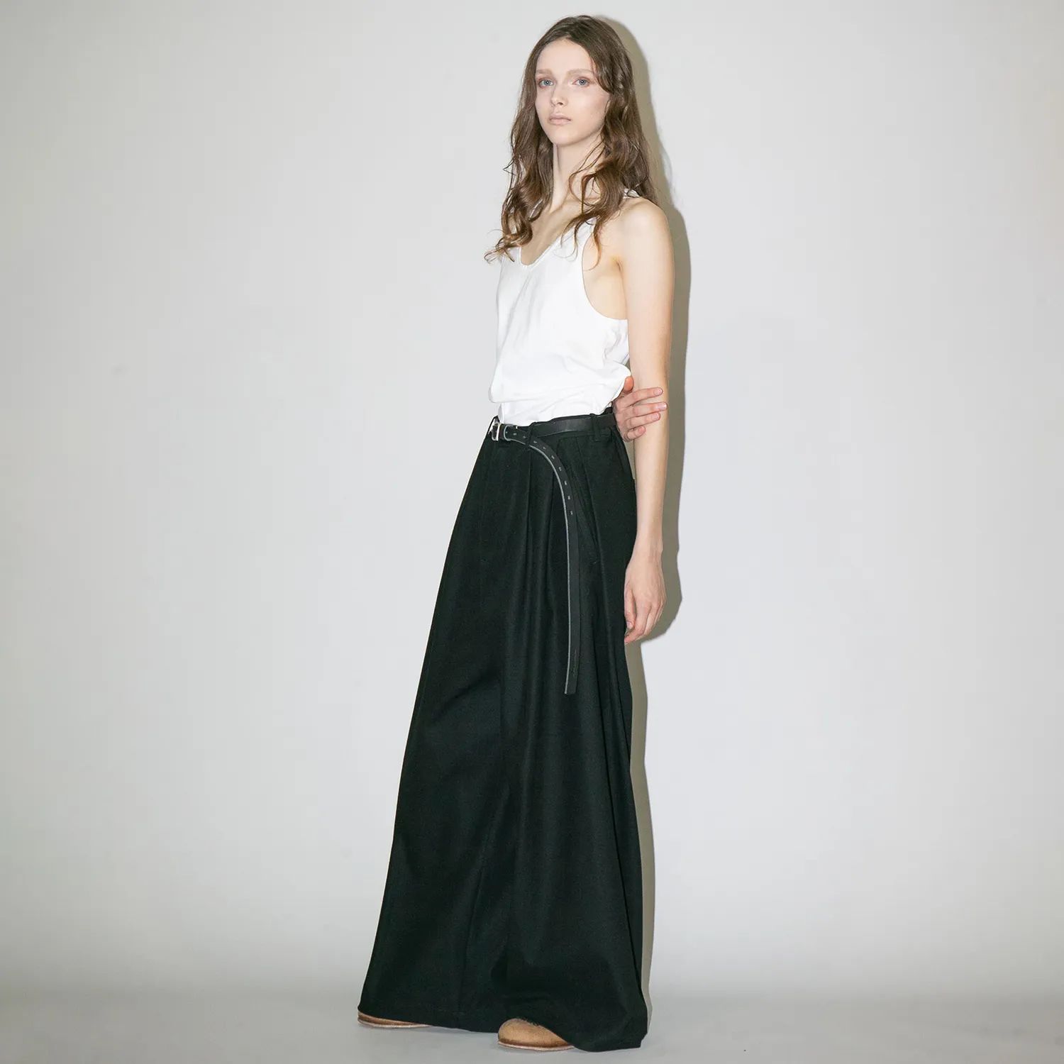 【残り一点】コットンツイルワイドパンツ