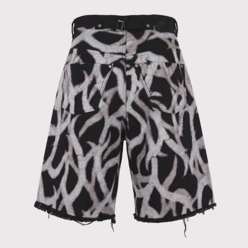 【残りわずか】Cut Off Heavy Short Wide Jeans(DISCHARGE PRINTED ASAT CAMO)