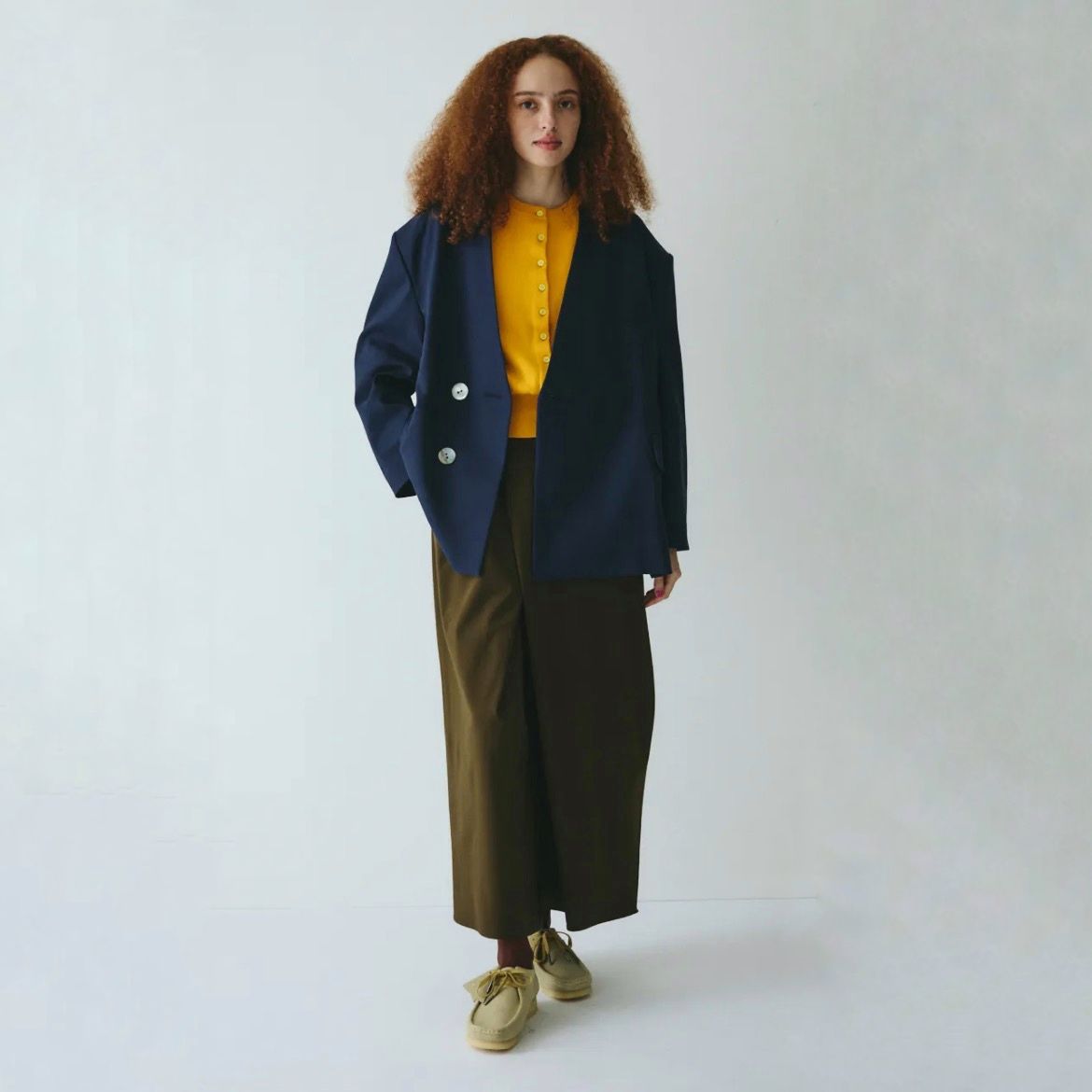 【残り一点】No Collar Over Jacket