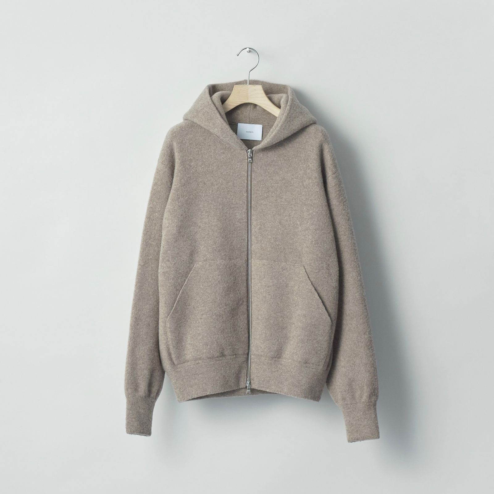 【残り一点】Super Fine Wool Milled Knit Hood Jacket