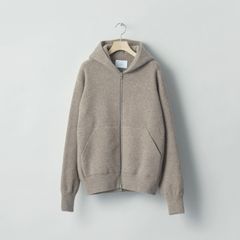 【残り一点】Super Fine Wool Milled Knit Hood Jacket