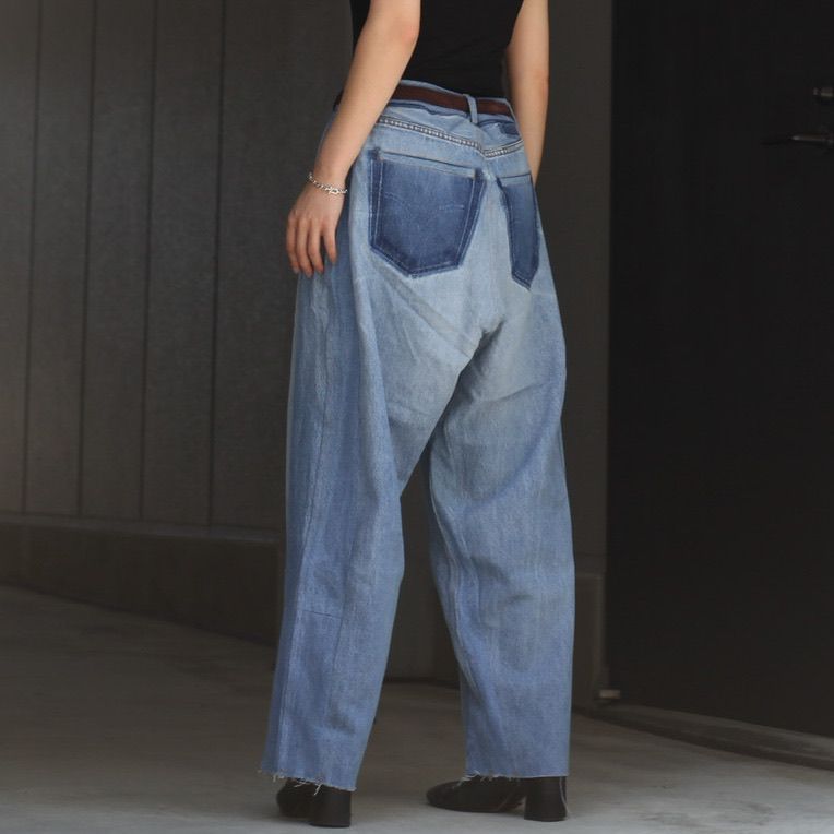 【残り一点】Reconstructed Super Baggy Slacks Denim_2(M)