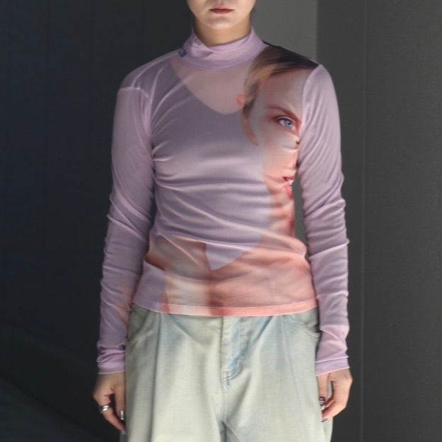 【残り一点】Graphic Mesh Top A